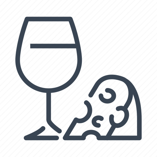 Glass, wine, cheese icon - Download on Iconfinder