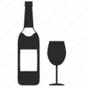 bocal, bottle, wine, alcohol, restaurant