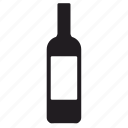 bottle, label, wine