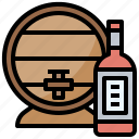barrel, bottle, cask, wine