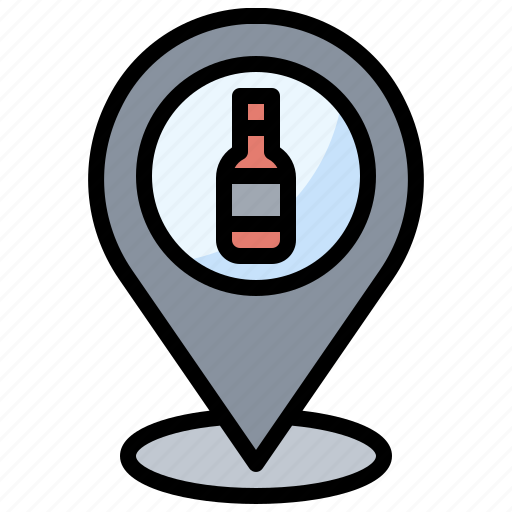 Interface, pin, placeholder, signs, wine icon - Download on Iconfinder