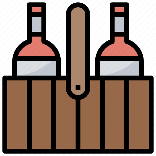 Alcohol, bottles, box, pack, wine icon - Download on Iconfinder