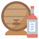 barrel, bottle, cask, wine