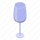 alcohol, glass, isometric, kitchen, object, white, wine