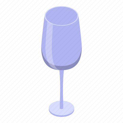 Alcohol, glass, isometric, kitchen, object, white, wine icon - Download on Iconfinder