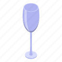 champagne, christmas, flower, flute, isometric, party, wedding