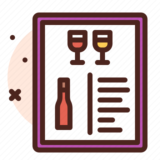 Menu, industry, job, profession, wine icon - Download on Iconfinder