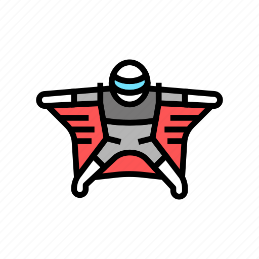Flying, protection, sportsman, suit, wingsuit, wingsuiting icon - Download on Iconfinder