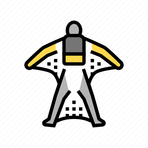 Extremal, flying, man, sport, wingsuit, wingsuiting icon - Download on Iconfinder