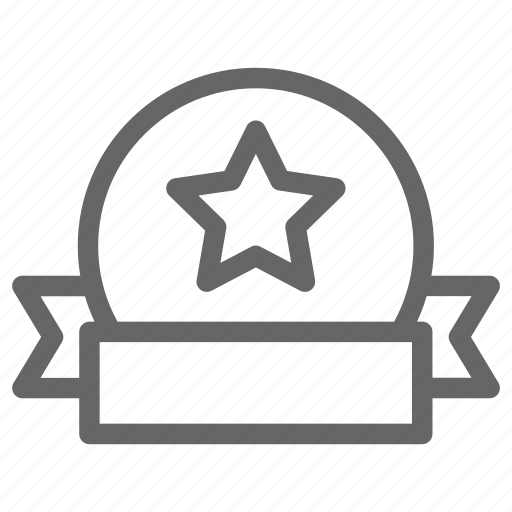 Badge, favorite, military, rating, ribbon, star, win icon - Download on Iconfinder
