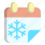 calendar, cold, season, winter 