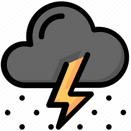Cloud, cold, rain, snow, thunder, weather, winter icon - Download on Iconfinder