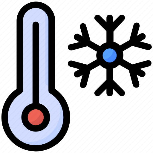 Cold, snowflake, temperature, thermometer, winter icon - Download on Iconfinder