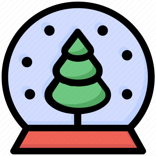 Christmas, decoration, magic ball, snowflakes, tree, winter icon - Download on Iconfinder