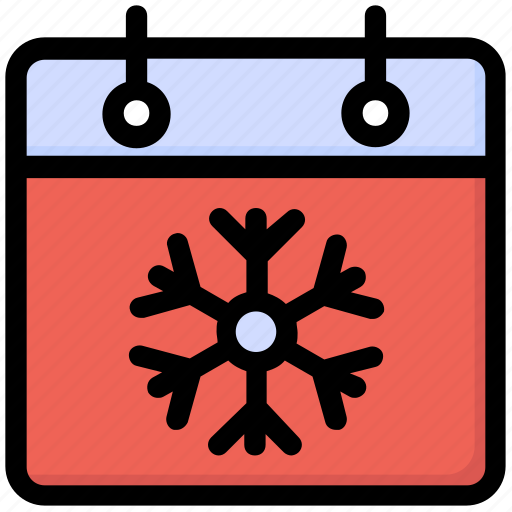 Calendar, event, holiday, schedule, season, snow, winter icon - Download on Iconfinder