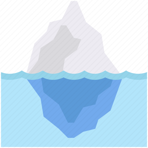Cold, ice, iceberg, ocean, rock, sea, water icon - Download on Iconfinder