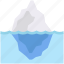 cold, ice, iceberg, ocean, rock, sea, water 