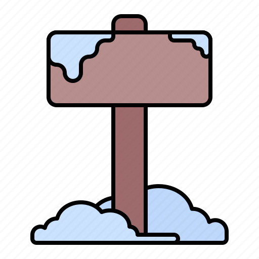 Winter, snow, sign, board icon - Download on Iconfinder