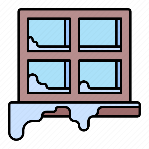 Frost, winter, snow, window icon - Download on Iconfinder