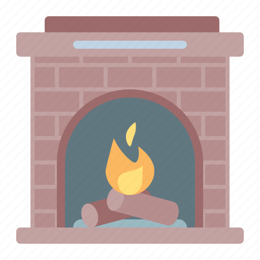Fireplace, winter, warm, fire icon - Download on Iconfinder