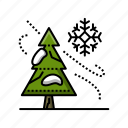 cypress, forest, nature, tree icon