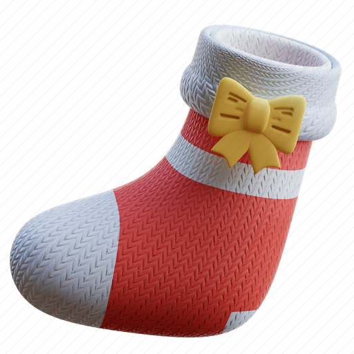 Socks, christmas, decoration, winter, stocking, celebrate 3D illustration - Download on Iconfinder