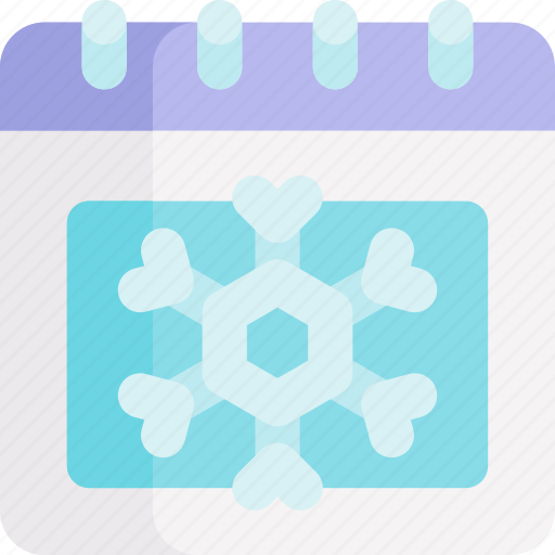 Calendar, winter, season, snowflake icon - Download on Iconfinder