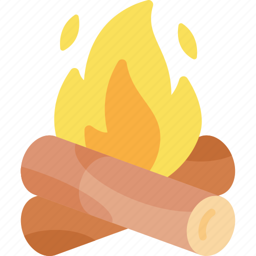 Bonfire, campfire, firewood, flame, fire, wood, camping icon - Download on Iconfinder