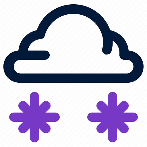 Cloud, snow, weather, winter, snowflake icon - Download on Iconfinder