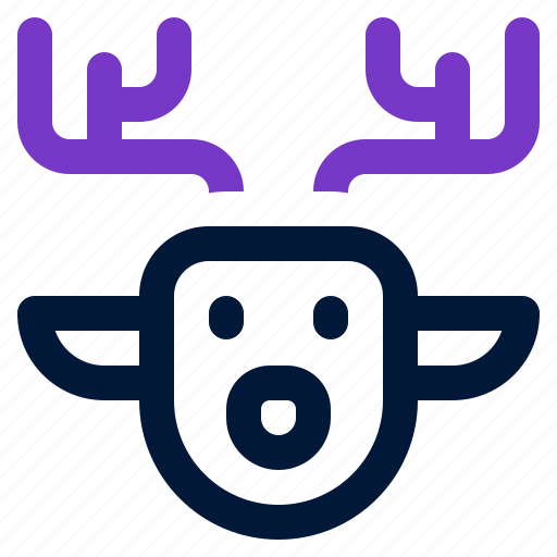 Deer, antler, wildlife, winter, christmas icon - Download on Iconfinder