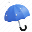 umbrella, winter, illustration, rain, snow, protection, weather 