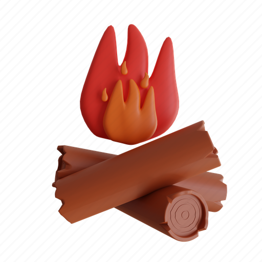 Bonfire, campfire, camping-fire, firewood, fireplace, fire, protection icon - Download on Iconfinder