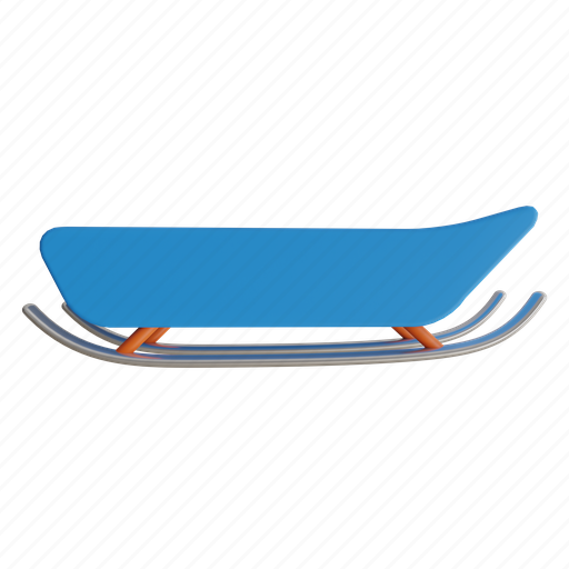 Sledge, sled, sleigh, slide board, snow sled, snow vehicle, vehicle icon - Download on Iconfinder