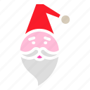 beard, cap, christmas, claus, gift, new year, santa