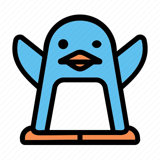 Penguin, snow, ice, animal, bird, aves icon - Download on Iconfinder