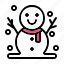 snowman, xmas, holiday, decoration, man, christmas, winter 