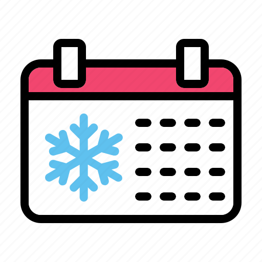 Winter, event, calendar, schedule, snow, xmas icon - Download on Iconfinder
