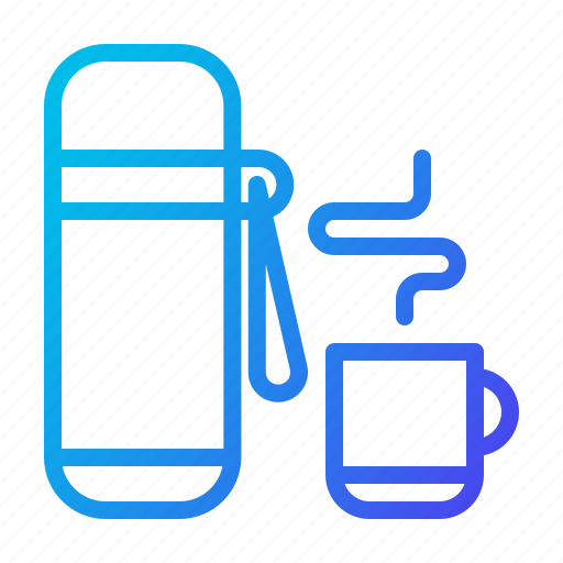 Hot, water, bottle, cup, coffee, drink, winter icon - Download on Iconfinder
