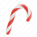 candy, cane, christmas, decoration, winter, xmas, new year, december, 3d illustrations 