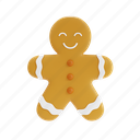 gingerbread, christmas, winter, festive, xmas, new year, december, 3d illustrations, food 