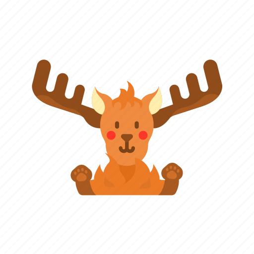 - moose, animal, reindeer, deer, wildlife, head, christmas icon - Download on Iconfinder