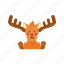 - moose, animal, reindeer, deer, wildlife, head, christmas, rudolf 
