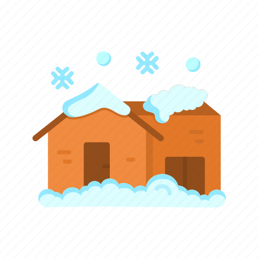 - house with snow, snowflake, nature, decoration, xmas, weather, christmas icon - Download on Iconfinder