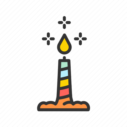 - candle, light, decoration, celebration, christmas, fire, party icon - Download on Iconfinder