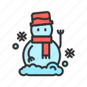 - snowman ii, christmas, winter, snow, decoration, celebration, holiday, cold