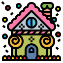 candy, christmas, decoration, festive, gingerbread, holidays, house