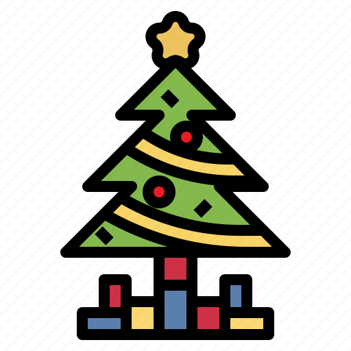 Christmas, decoration, lights, tree icon - Download on Iconfinder