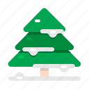 tree, christmas, snow, pine, winter