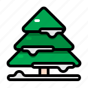 winter, tree, pine, snow, christmas