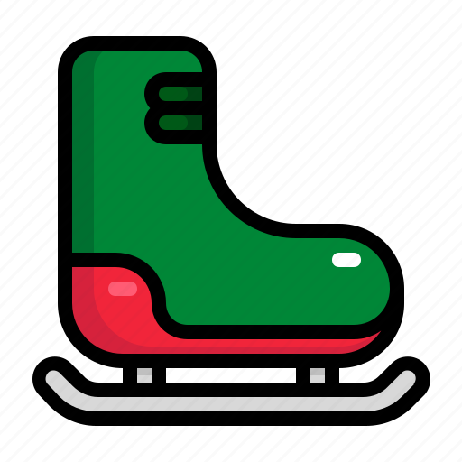 Sport, skating, winter, shoes, christmas, ice icon - Download on Iconfinder